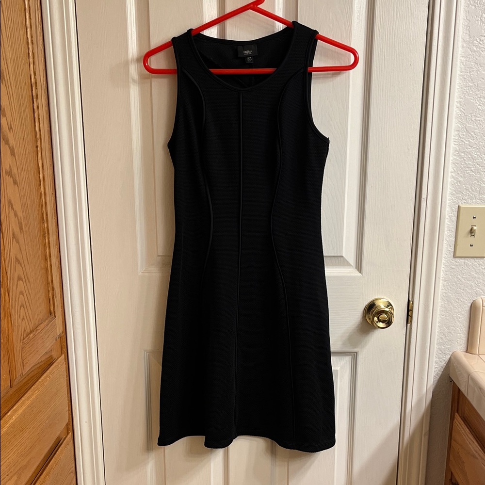 Massimo Black Sleeveless Mini Dress